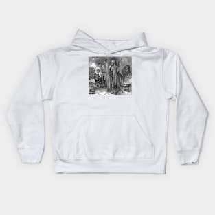 Death and the compadre - Harden S. Melville Kids Hoodie